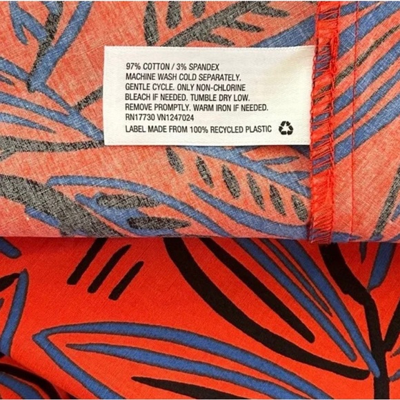 ALEXIS for Target Collab Botanic Floral Tropical Short Sleeve Shirtdress Plus 4X - Picture 9 of 9